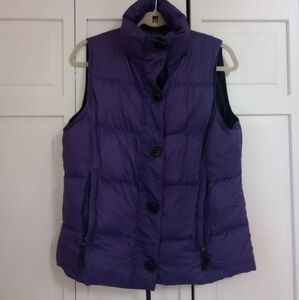 🌿🍒 L.L. Bean Women's Purple Puffer Vest Size Small 🍒🌿